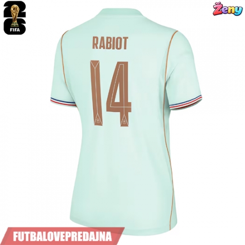 Lacne Ženy Futbalové dres Francúzsko Adrien Rabiot #14 MS 2026 Krátky Rukáv - Preč